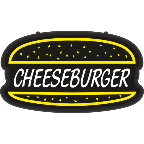 Cheeseburger Led Işıklı Hazır Tabela