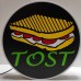 Tost Tabelası - Işıklı Tost Görselli Pleksi Tabela