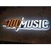 Müzik Led Tabela - 100 de 100 Music Işıklı Hazır Tabela - %100 Music Tabelası